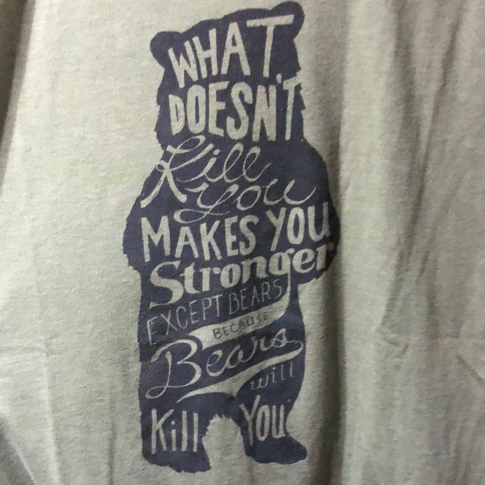 Olive Graphic Men's T-Shirt Bears Kill‎ You